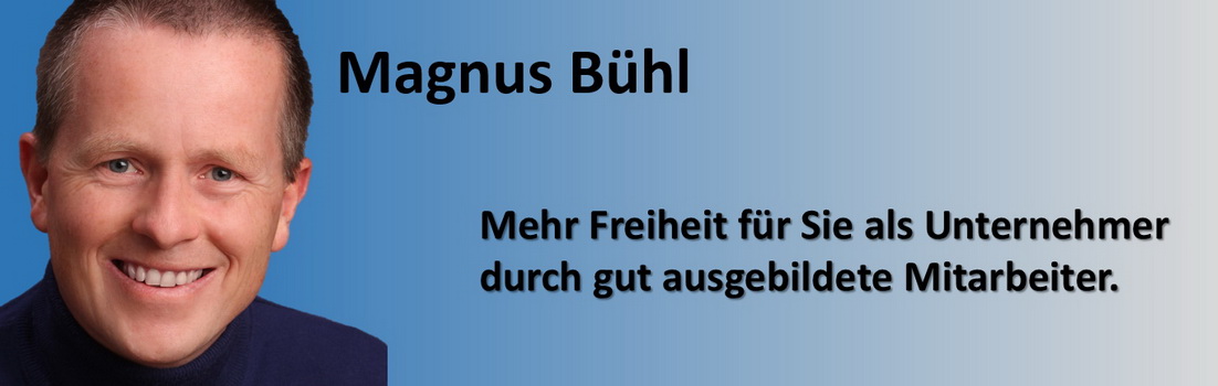 Magnus Bühl - mehr Freiheit für Unternehmer Magnus Bühl - mehr Freiheit für Unternehmer