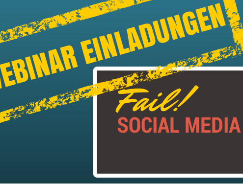 Webinar Einladungen im Quadrat - Social Media Fail